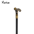 Black Gold Bears Metals Carving Walking Cane Gentleman Collections Fashion Elegant Walking Stick Cosplay Film Props Party Cane.