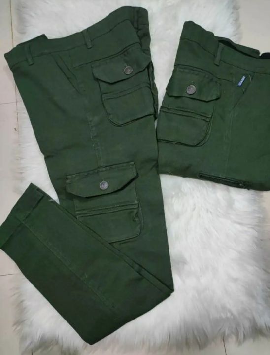 6%20Pocket%20Olive%20Colour%20Exclusive%20Cargo%20Mobile%20Pant%20for%20Men%20-%20Image%202