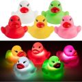 Pack of 10 Luminous Floating Rubber Ducks – Flashing Color Changing Bath Toys for Kids – Waterproof Light-Up Ducklings for Baby Bath Time, Swimming Pool & Summer Water Fun. 