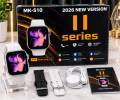 MK-S11 Smart Watch Series 11 Bluetooth Calling Smartwatch Heart Rate Monitor 7+1 Straps. 