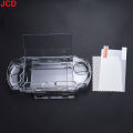 Clear Crystal Case Hard Shell For PSV 1000 2000 Transparent Protection Cover For PSP1000 2000 3000 With Screen Protector Film. 