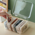 Acrylic Sundries Storage Basket Phone Case Holder Ins Transparent Phone Case Organizer Storage Box with Cover Home Desktop. 