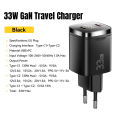 Essager 33W GaN USB C Charger Digital Display PD Fast Charging For iPhone 13 12 Max Pro iPad For Poco Charger Es.