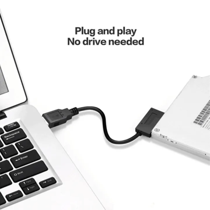 PzzPss%20USB%202.0%20to%20Mini%20Sata%20II%207+6%2013Pin%20Adapter%20Converter%20Cable%20For%20Laptop%20CD/DVD%20ROM%20Slimline%20Drive%20Converter%20HDD%20Caddy%20-%20Image%203