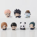 7pcs/set Jujutsu Kaisen Satoru Gojo Itadori Yuji Megumi Kugisaki Sukuna Geto Suguru Anime Figure Toys Cute Doll Collection Model. 