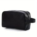 Large PU Toiletry Bag Waterproof Makeup Organizer Travel Cosmetic Case Portable Storage for Bathroom Essentials.