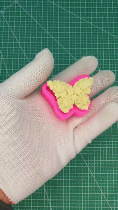 3D flower butterfly scented candle silicone mold drop glue decorative epoxy resin mold DIY butterfly chocolate silicon cake mold