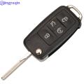 Jingyuqin 2/3/4/5 Buttons Folding Remote Car Key Case Shell For VW Sharan Tiguan Golf Sagitar Polo MK6 Touareg. 