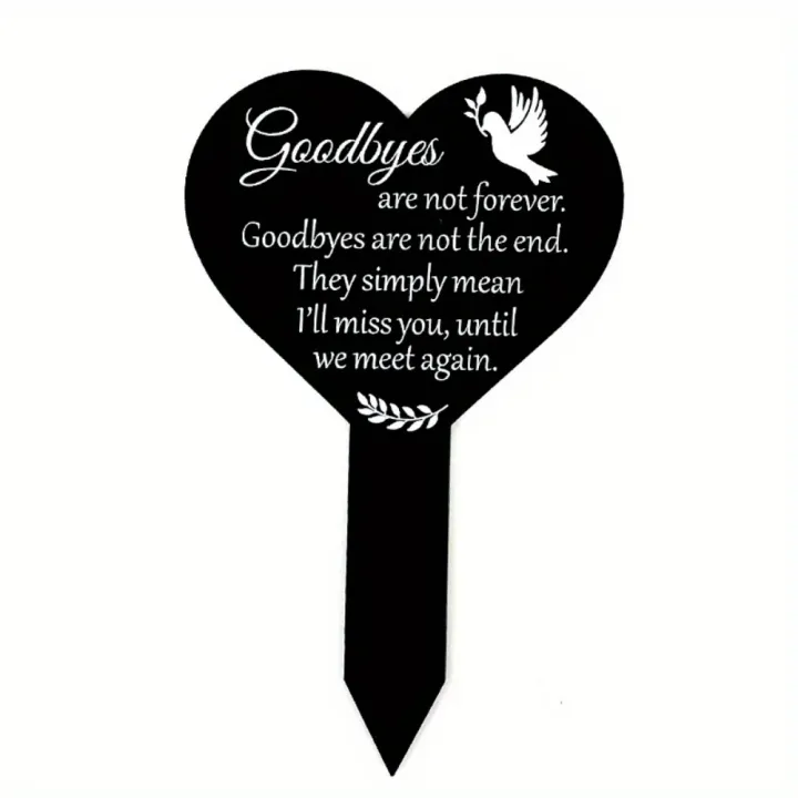 1pc%20Heart-shaped%20Commemorative%20Plaque%20Pile%20Cemetery%20Mark%20Black%20Garden%20Pile%20Sympathy%20Cemetery%20Pile%20Courtyard%20Cemetery%20Decoration%20-%20Image%204
