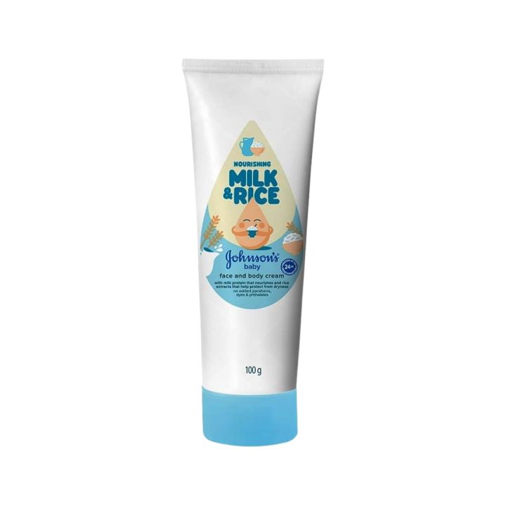 Johnson's Milk & rice Baby face and body
Cream 100 gm(India)