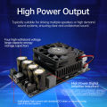 ZK-6001 DC18-50V Active Subwoofer Pure Post Amplifier Board Low-Pass Filter Mono 600W Frequency Volume Adjustment TPA3225. 