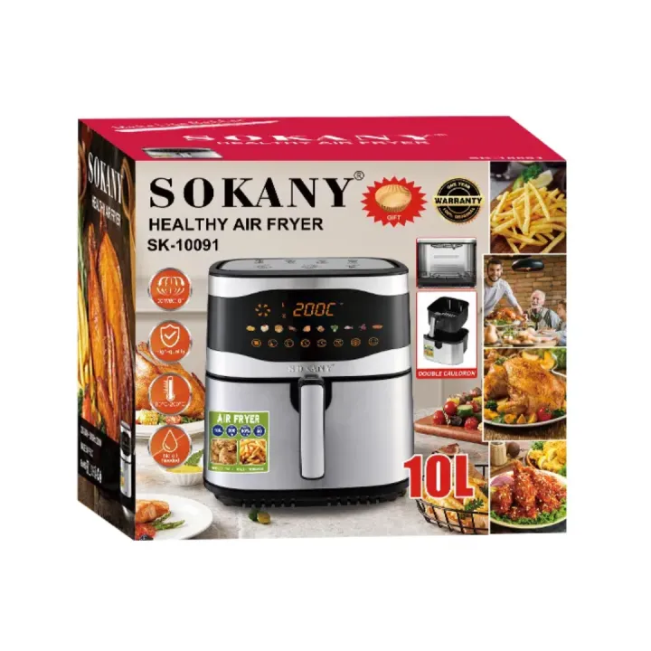 Sokany%2010%20Litre%20Digital%202200W%20Double%20Heater%20Oil-Free%20Healthy%20Cooking%20(SK-10091)%20Air%20Fryer%20-%20Image%203