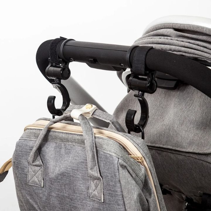 2PCS Pram Hook Baby Stroller Accessories Shopping Prop 360 Degree Rotating Hooks Stroller Hooks for Hanging Out Bicycle Hook