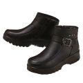 2024 Fashion Winter Women Pu Leather Ankle Boots Female Thick Plush Warm Snow Boots Mother Waterproof Non-slip Booties. 