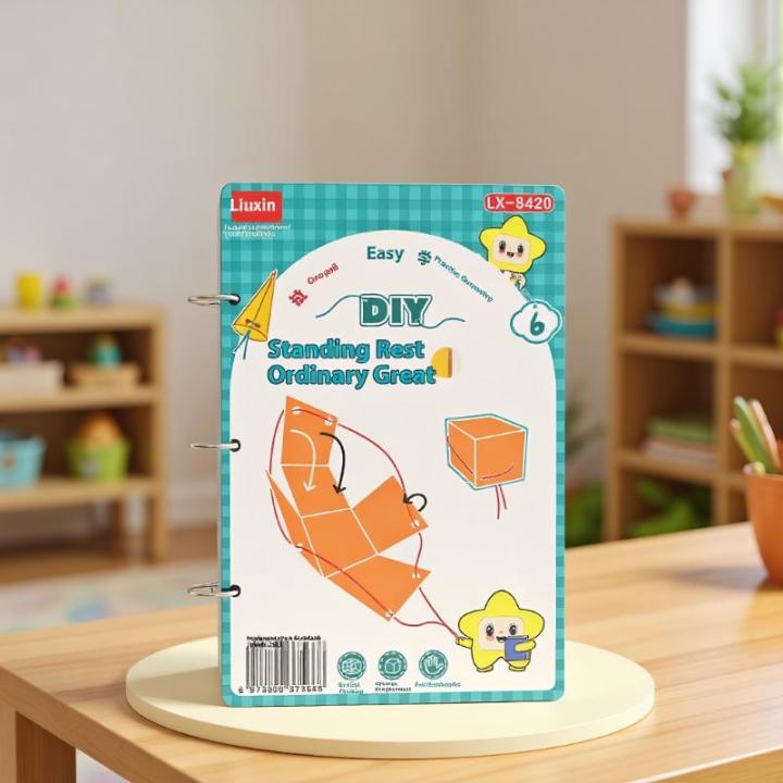 **Montessori 3D Geometry Quiet Book Set For Kids Educational 1 Set Workbook Preschool Early Math Learning Tools