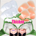 1 Pair Triangle Silicone Chest Patch Women's Push-up Self-adhesive Chest Pad Invisible Thickened Sponge Pad Swimwear Bikini Unde. 
