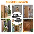 Multifunctional 3 In 1 Heavy Duty Automatic Door Closer,Self Closing Invisible Doors Spring Hinges,90° Positioning Door Stopper. 