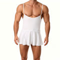 Sleep Nightdress Slip Dress Man Lingerie Men Nightgown Crossdresser Sissy Backless Mini Spaghetti Strap Sundress Homewear.