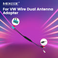 MEKEDE Car Radio Dual Antenna With Amplifier Adapter For Volkswagen Skoda Octavia Golf 5 6 Touran Passat B6 Polo Jetta MK5 MK6. 