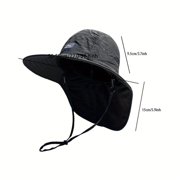 Unisex%20Wide%20Brim%20Hats%20Quick-drying%20Caps%20Bucket%20Mesh%20Breathable%20Sun%20Hat%20with%20Neck%20Flap%20for%20Fishing,%20Traveling%20O%20-%20Image%205