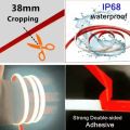 30m 220V COB LED Light Strip IP68 Waterproof Adhesive Tape With EU Plug Flex Silicone Tube Lamp For Home Outdoor Garden Lighting. 