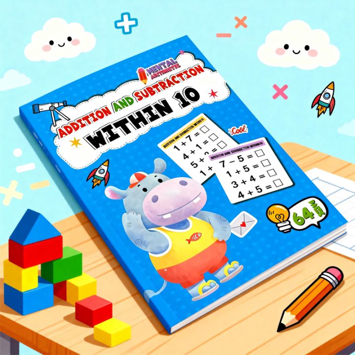 Calculation Book Math Addition and Subtraction Exercise Book 64 Pages Mathematics ...