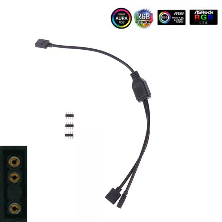 5V%203%20Pin%2012V%204pin%20ARGB%20Splitter%20Connector%20Extension%20Cable%20For%20PC%20Computer%20Fan%20Motherboard%20AURA%20RGB%20LED%20Strip%20Light%20-%20Image%202