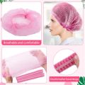 100PCS Disposable Non-Woven Bouffant Caps 21Inchs Hair Bath Shower Caps Elastic Dust Head Cover Nets for Women Beauty Salon Spa.