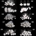 20pcs Bridal U-shaped Pin Metal Barrette Clip Hairpins Rhinestone Pearl Women Hair Accessories Wedding Hairstyle Design Tools. 