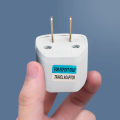 EU plug 3 pin to 2 pin flat Travel Adapter. 