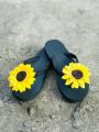 Sunflower slippers 🌻. 