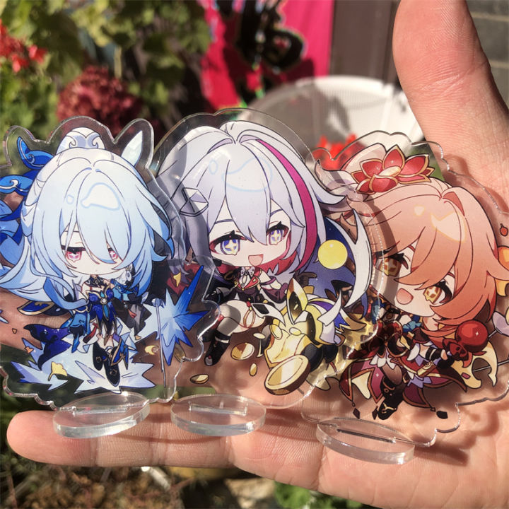 Honkai: Star Rail HuoHuo Topaz Yinzhi Jingliu Guinaifen Figure Anime Game Cosplay Accessories Badge Stand Plate Prop