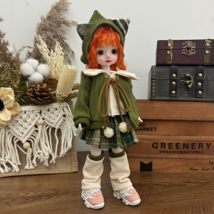 The New 6-point Bjd Clothes 30 Cm Doll Clothes Dress Up Suit BJD Clothes Ghost Mother Doll Accessories Jumpsuit