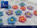 Polymer Clay  Flowers (12pcs) - Mixed Colours. 