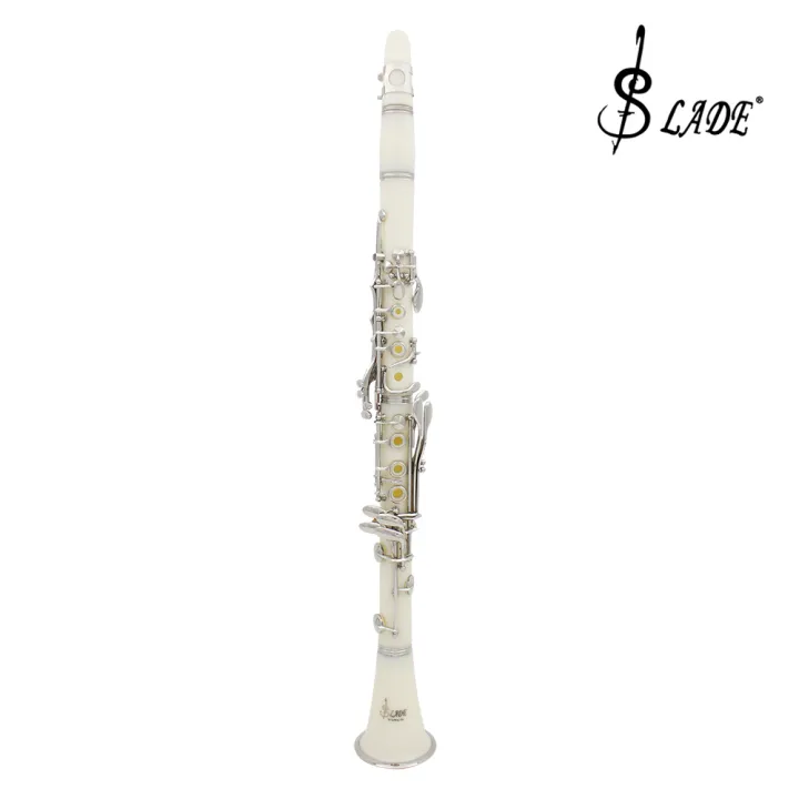 SLADE%20Clarinet%20Bb%2017%20Keys%206%20Rings%20Clarinet%20Blackwinds%20White%20Clarinetto%20Portable%20Clarinet%20Professional%20Woodwind%20Instruments%20-%20Image%202