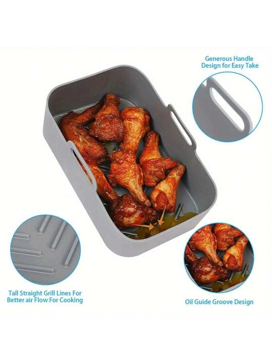 1pcs%20Air%20Fryer%20Silicone%20Baking%20Mat,%20Air%20Fryer%20Baking%20Tray%20Silicone%20Baking%20Tray%20Baking%20Special/Reusable%20Air%20Fryer%20Pan%20Replacement%20-%20Image%204