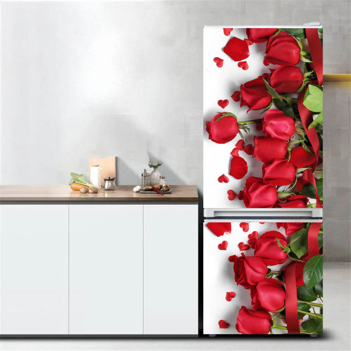 Waterproof Fridge Door Sticker Self Adhesive Kitchen Decor Sheet