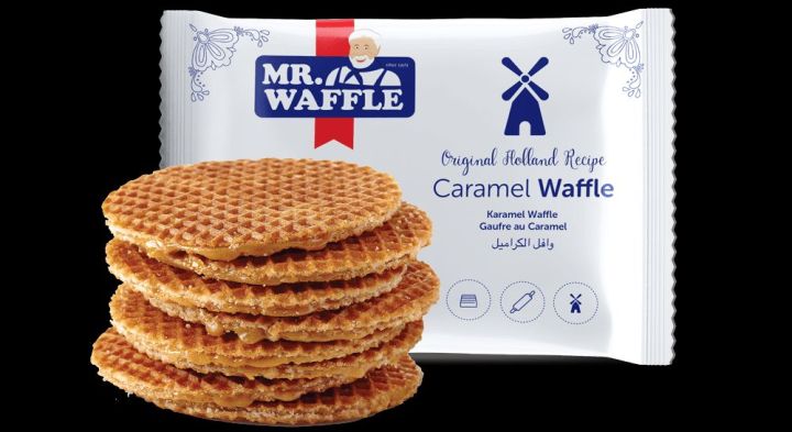 6 pc pack of caramel waffle 26g