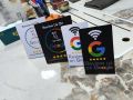 13.56Mhz programmable Google Review Card NFC station table NFC Google Reviews display bending card standing brand bracket. 