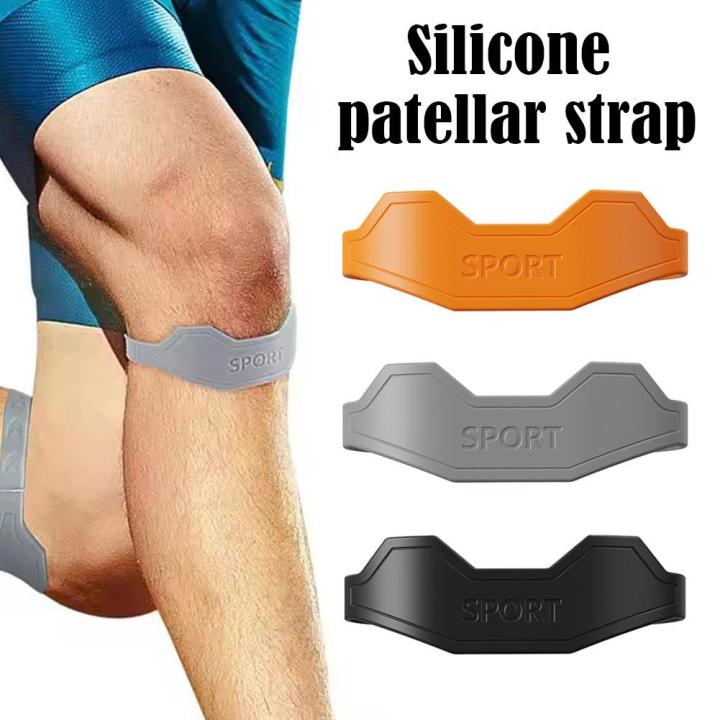 Patellar Protection 1pair Silicone Patellar Tendon Strap Flexible Knee Sports Support Band ...