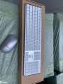 wireless keyboard and mouse Famor CS 100 wireless 2.4GHz keyboard & mouse metallic grey keyboard soft buttons with 5D 1600 DPI high grade mouse. 