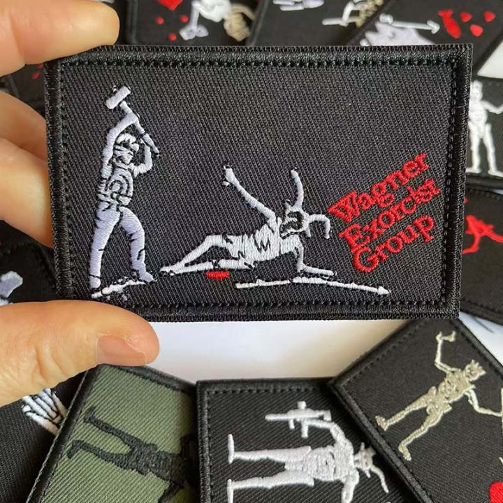 Pirate%20Flag%20Emblem%20Black%20Beard%20Edward%20Teach%20%20Badge%20Fabric%20Applique%20Embroidery%20Hook%20and%20Loop%20Patch%20for%20Armband,Backpack%20-%20Image%206