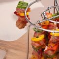 Air Fryer Special Grill Round Hanging Skewers Rack Home Kitchen Outdoor Stainless Steel Grill. 