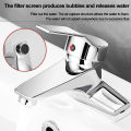 Household Bathroom Basin Faucet, with Dual Control for Hot and Cold Water, Made of High-quality Copper or Alloy Material. 