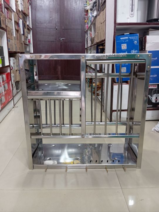 Stainless%20Steel%20Wall%20Mounted%20Kitchen%20Utensils%20Dish%20Rack%20(24%C3%9724)%20-%20Image%203