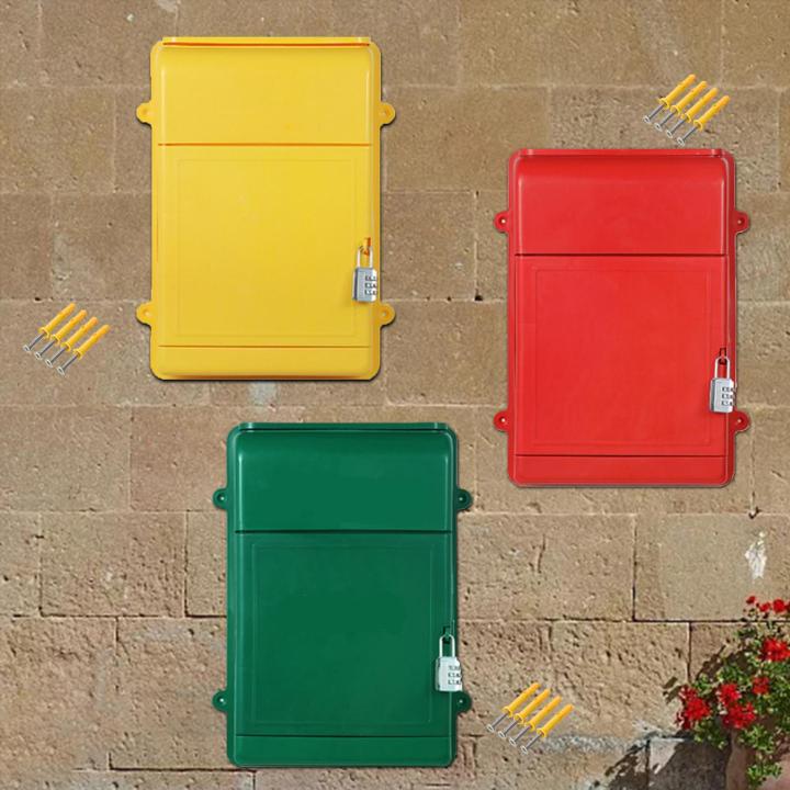 Wall%20Hanging%20Mailbox%20Post%20Box%20with%20Code%20Lock%20Donation%20Box%20Postbox%20Drop%20Box%20for%20Envelopes,%20Newspapers%20-%20Image%202