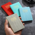 A7 specification 2026 English planner book, mini portable pocket daily schedule book, 64 sheets 128 page thin weekly calendar.