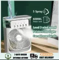 New 3 In 1 Fan AIr Conditioner Household Mini Air Cooler LED Night Light Portable Humidifier Air Adjustment Fan Office Home Fan. 