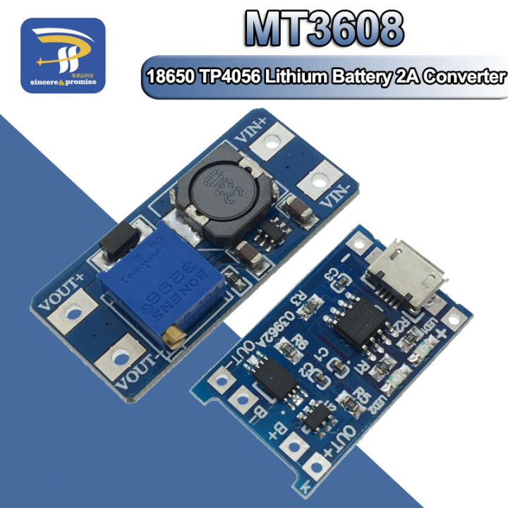 Micro USB 5V 1A 18650 TP4056 Lithium Battery Charger Module Charging ...