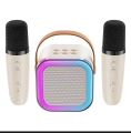 Bluetooth K12 Karaoke Machine Portable 5.3pa Speaker System with 1-2 Wireless Microphones Home Family Singing Kids Gifts Game For Adults Teens Minors. 